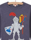 Boy's grey knight T-shirt MOPLATEE4 / 21W902O3TMLJ902