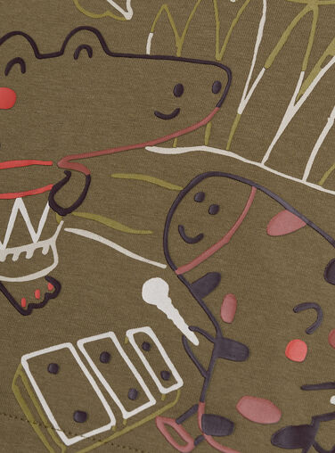 Kaki TEE SHIRT LS XUJATEE1 / 25WG10M3TML604