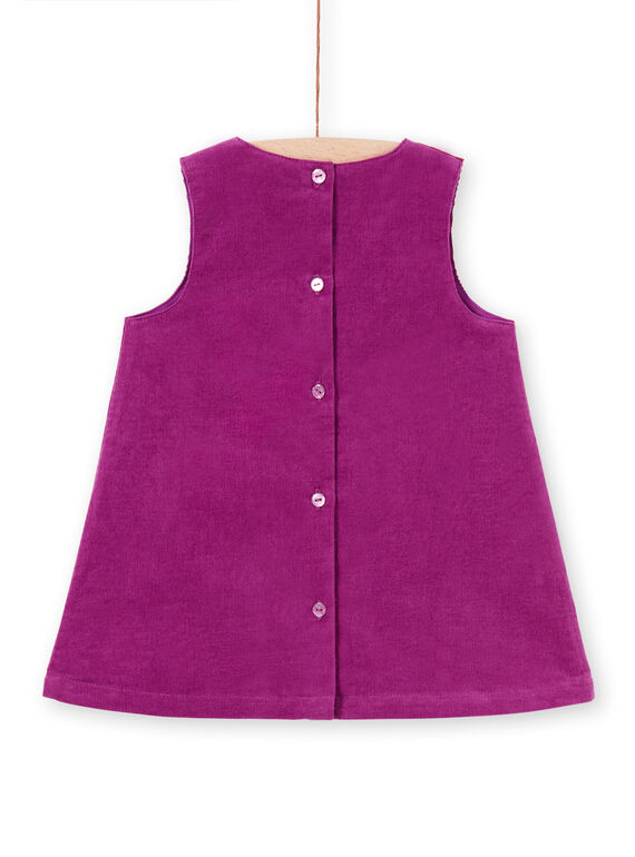 Baby girl purple sleeveless dress MIPAROB3 / 21WG09H4ROB712