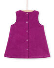 Baby girl purple sleeveless dress MIPAROB3 / 21WG09H4ROB712
