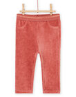 Pink velvet pants PIRHUPAN2 / 22WG09Q1PAND332
