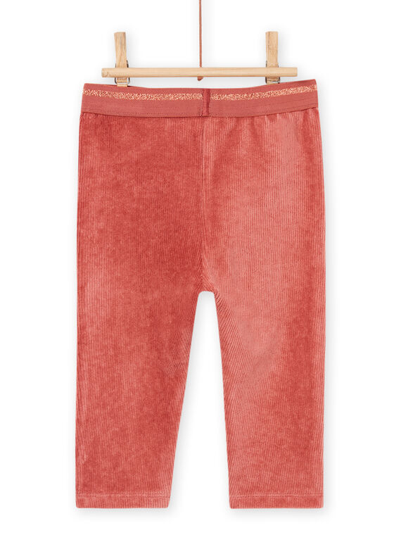 Pink velvet pants PIRHUPAN2 / 22WG09Q1PAND332