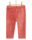 Pink velvet pants PIRHUPAN2 / 22WG09Q1PAND332