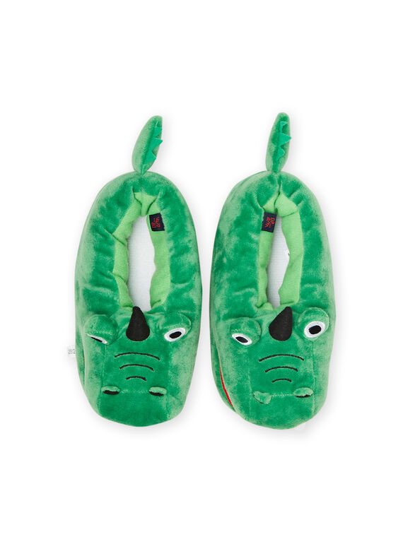 3D green crocodile slippers child boy NOPANTCRO3D / 22KK3611PTD600