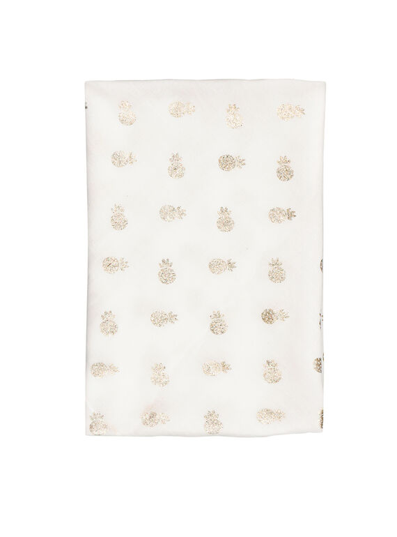 Girls' printed scarf FYAPOFOUL / 19SI01C1FOU099