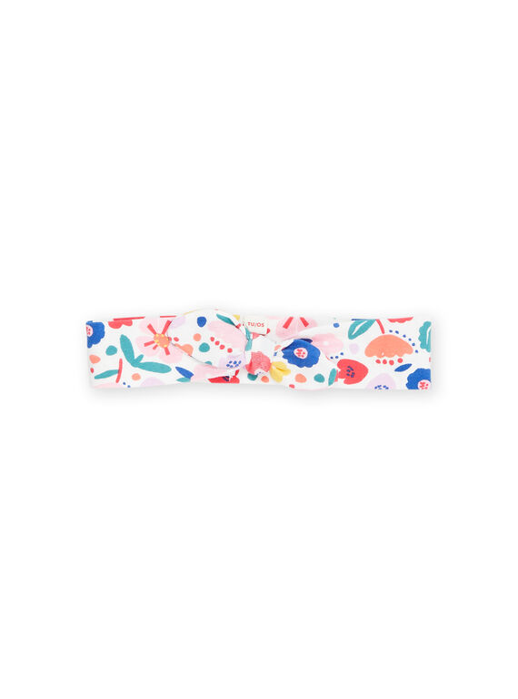 Multicolored headband with floral print RYINAUBAN / 23SI09N1BAN001
