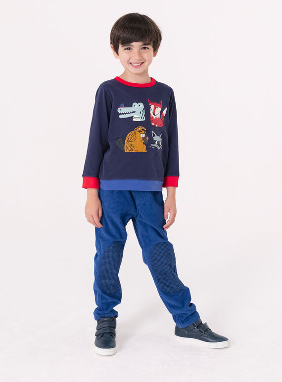 Marine animal portrait animation T-shirt for boys  VOROTEE1 / 24W902P1TML705