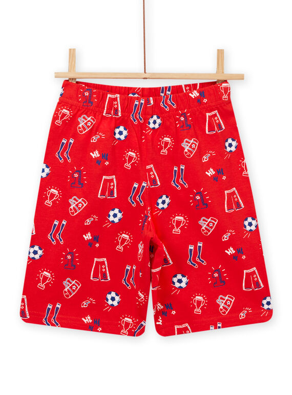 Baby Boy Electric Blue Football T-Shirt & Shorts Pajama Set NEGOPYCFOOT / 22SH12H3PYJ217