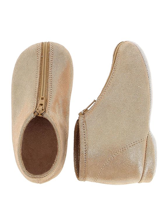 Baby girls' leather slippers CBFBOBEBE / 18SK37X6D0A030