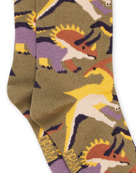 Socks with dinosaur print RYOJOCHO4 / 23SI0275SOQG631