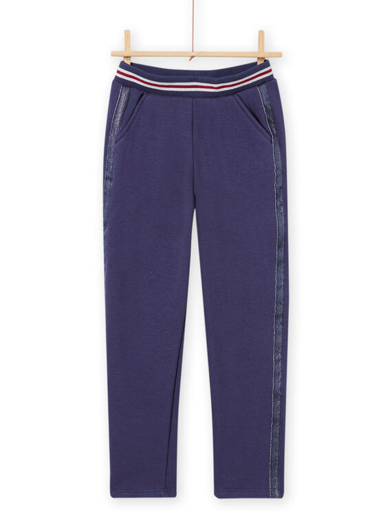 Child girl blue lined pants MAPLAPANT2 / 21W901O2PANC202