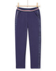 Child girl blue lined pants MAPLAPANT2 / 21W901O2PANC202
