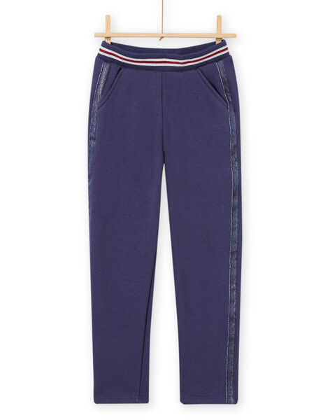 Child girl blue lined pants MAPLAPANT2 / 21W901O2PANC202