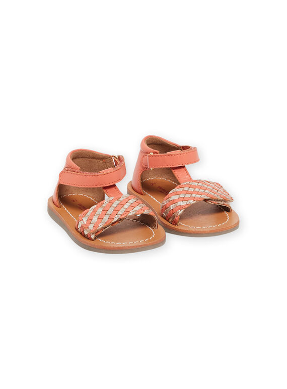 Coral leather sandals RISANDVELC / 23KK3767D0E415