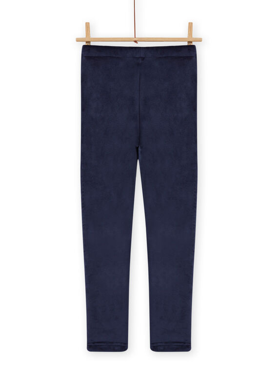 Child girl navy blue furry legging MAJOLEG5 / 21W901N7PAN070