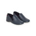 Navy blue leather slippers child boy