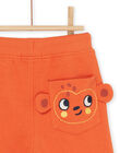 Dark orange shorts with monkey pocket RUJUNBER2 / 23SG10U2BER407