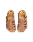 Brown leather sandals RONUBROWN / 23KK3661SLB802