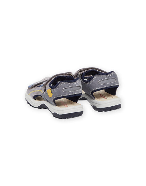 Grey leather sandals ROSANDSOFT / 23KK3662D0E940