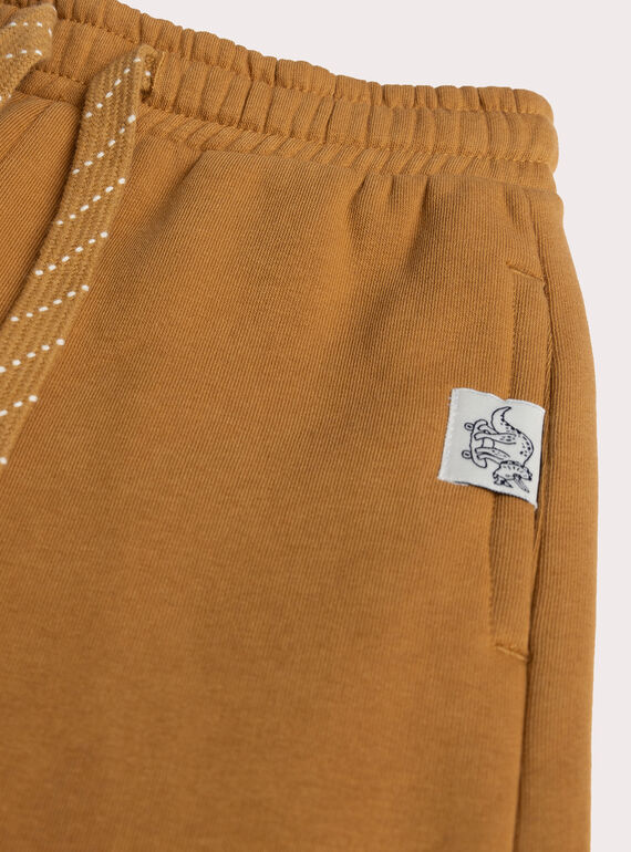 Mustard jogging bottoms for boys  VOJOJOB3 / 24W902G4JGBI821