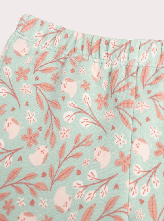 Baby girls' pink pyjamas WEFIPYJOIS / 25SH1391PYJD303