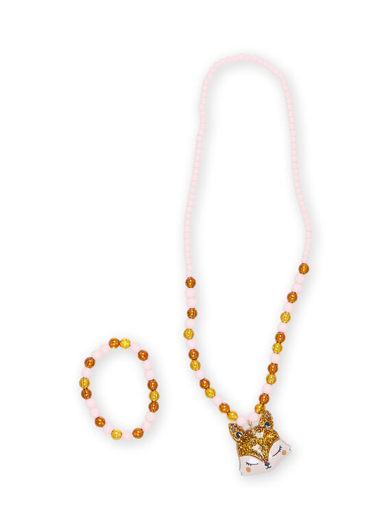 Pearl necklace and bracelet PYAJOSET2 / 22WI01I1CLID310
