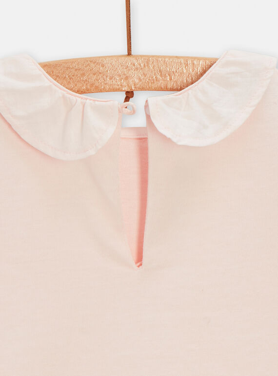 Plain pink brassiere for baby girls TIJOBRA6 / 24SG09D2BRAD310