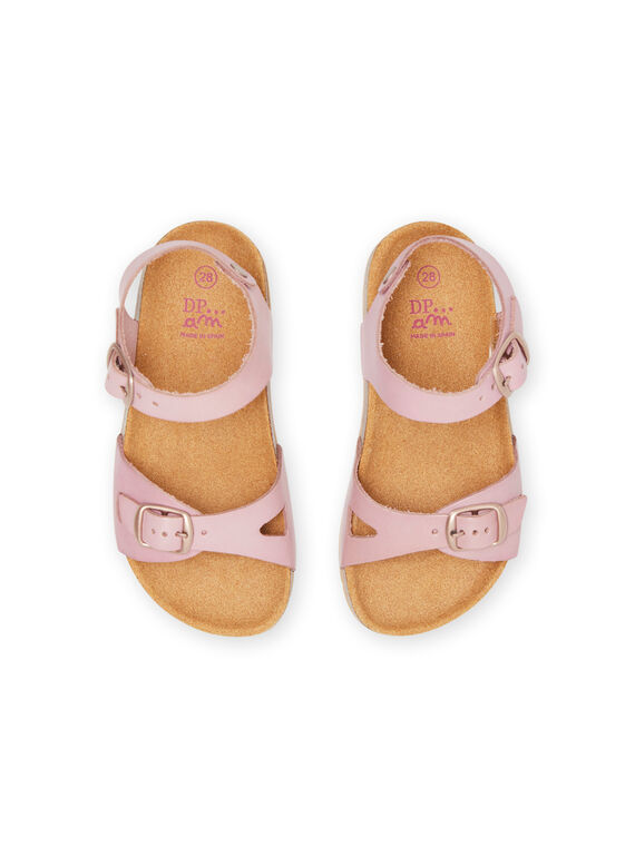 Pink sandals child girl NANUELODIE / 22KK354AD0E030
