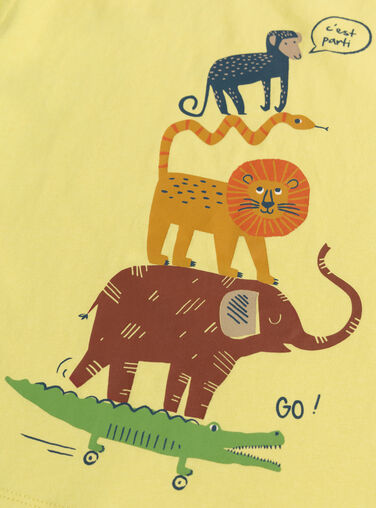 Pale yellow TEE SHIRT SS WOPRITI1 / 25S902S4TMC103