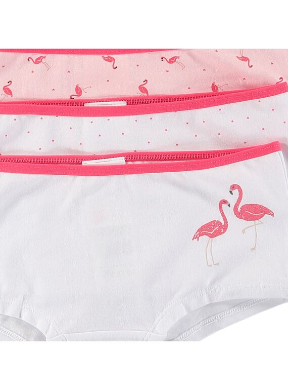 Pack of girls' shorties CEFAHOTFLA / 18SH11V2SHY321