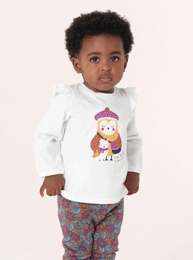  Long-sleeved T-shirt with owl animation  VIBATEE / 24WG09Q1TML001