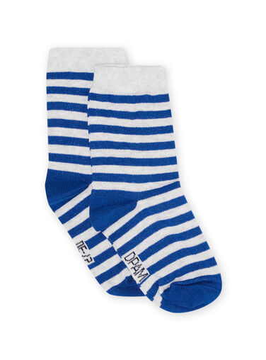 Child boy's medium blue socks NYOJOCHOR2 / 22SI0266SOQ208