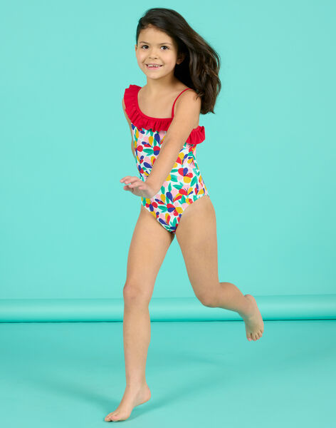 White swimsuit child girl NYAMER1 / 22SI01L7MAI000