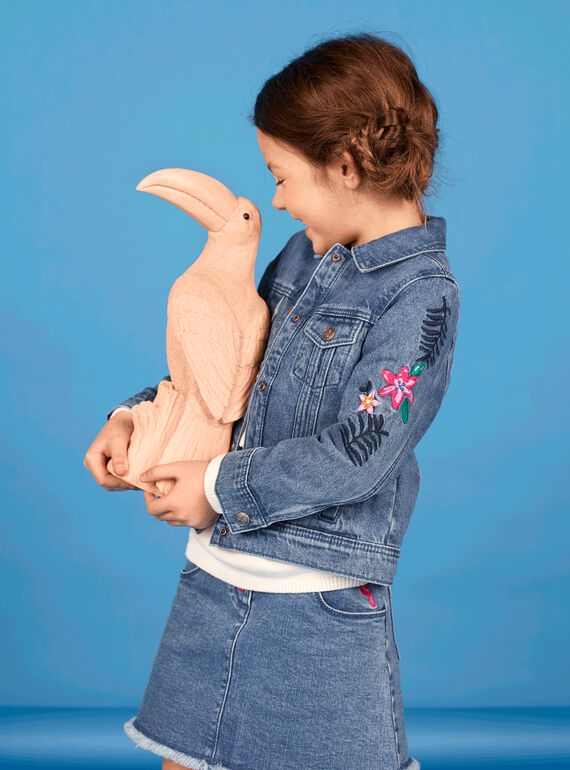 Blue cotton denim jacket LANAUVEST / 21S901R1VESP274