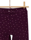 Girl's navy blue furry legging MAJOLEG3 / 21W901N4PANH703