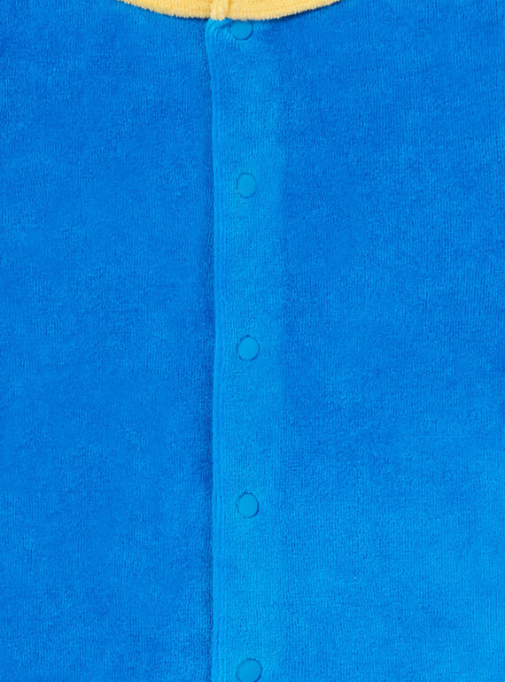 Velvet baby boy pajamas with lion and giraffe animation LEFUPYJAMI / 21SH1411PYJC209