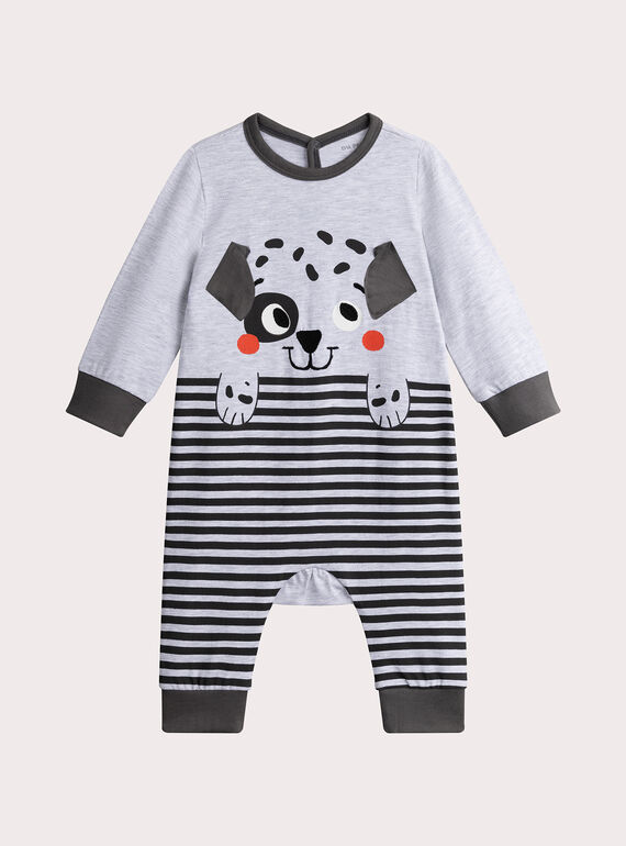 Dog animation sleepsuit for baby boy  VEGAGRECHIO / 24WH1471GREJ922