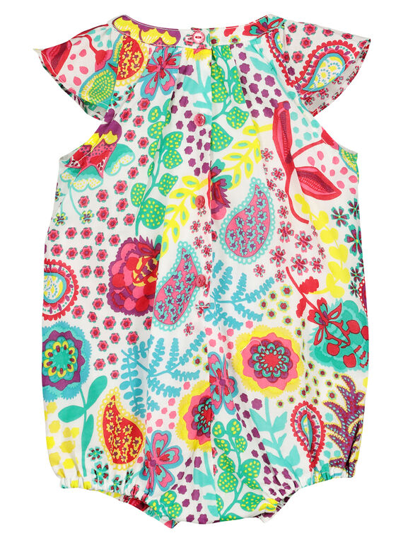 Baby girls' printed romper FICABAR / 19SG09D1BAR000