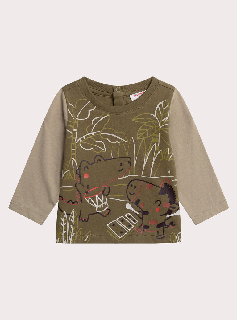 Kaki TEE SHIRT LS XUJATEE1 / 25WG10M3TML604