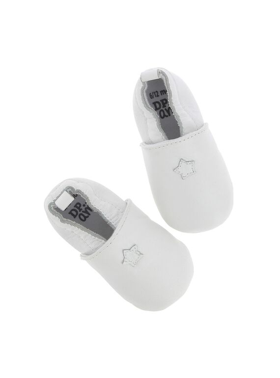 Unisex newborn leather slippers CACMCHAUSS1 / 18SF42B1CHP000