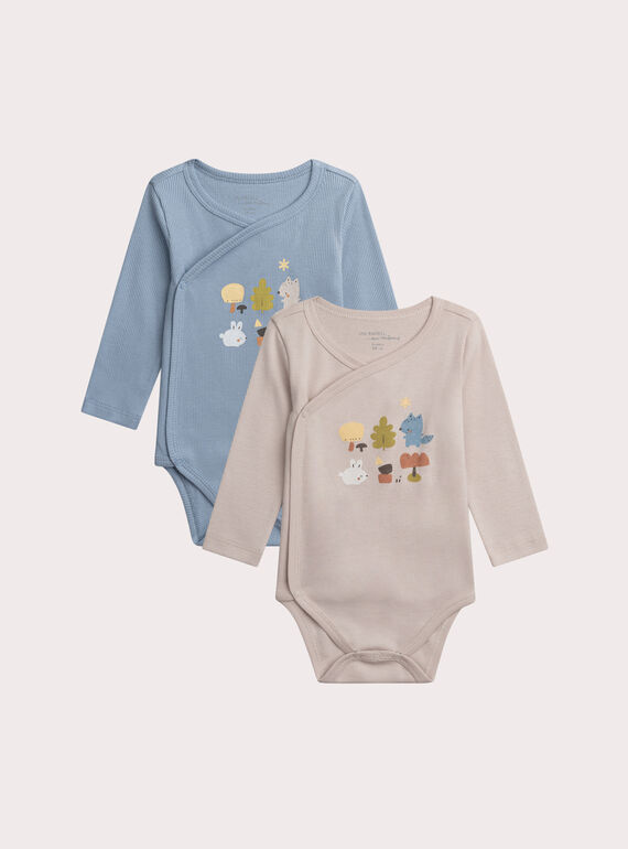 Light beige NEWBORN BODY SUIT XOU3BOD2 / 25WF04Q1BDN810