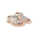 Baby girl leather multi-strap sandals