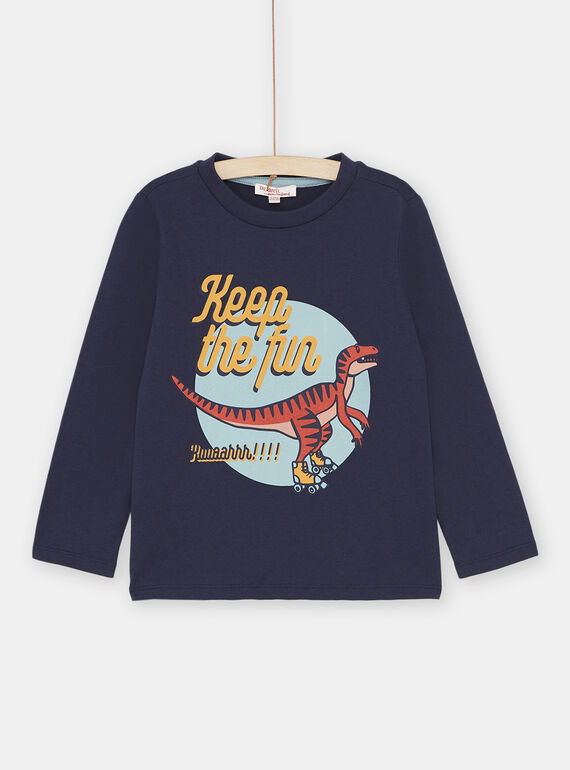 Boy's dark blue T-Shirt SOJOTEE2 / 23W902F5TML705