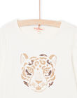 White long sleeve tiger t-shirt PAJOYTEE3 / 22W901D4TML001