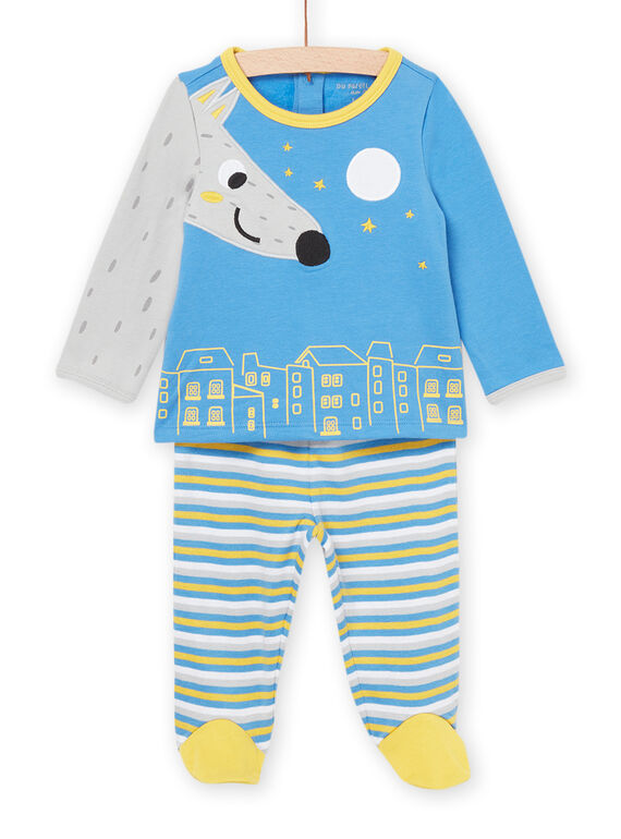 Pajama set with wolf animation PEGAPYJLOU / 22WH1421PYJ201