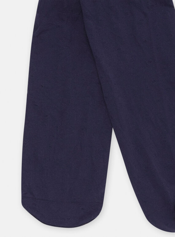 Girl's navy blue tights SYAJOSCOL9 / 23WI01M1COL070