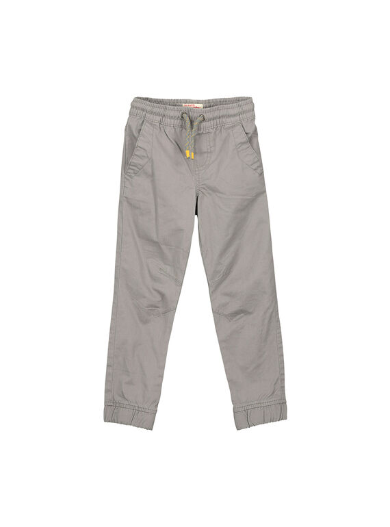 Boys' grey canvas trousers FOJOPANT1 / 19S90235D2BJ913