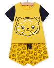 Baby boy's yellow and black outfit NUPLAENS2 / 22SG10K2ENS010