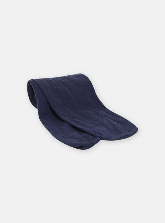 Girl's navy blue tights SYAJOSCOL9 / 23WI01M1COL070