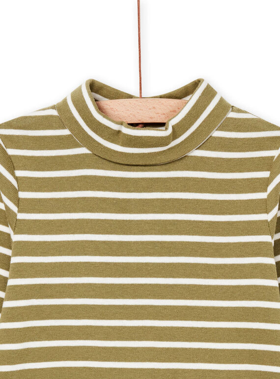 Ecru and green striped underwear PUJOSOUP1 / 22WG10C4SPLG604